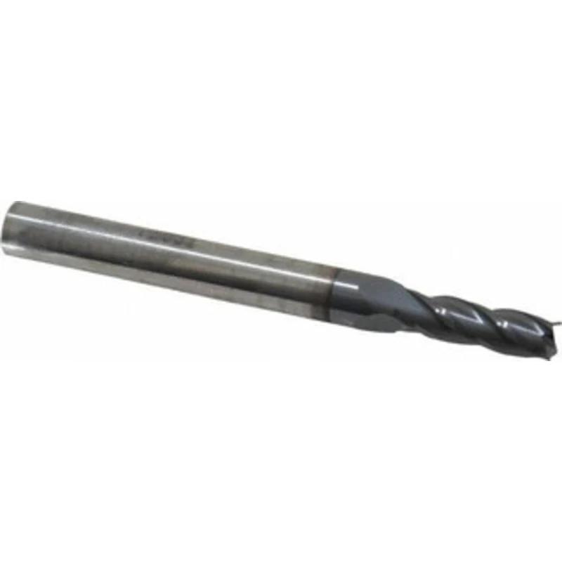 KYOCERA SGS 13/64, 5/8 LOC, 1/4 Shank Diam, 2-1/2 OAL, 4 Flute, Solid Carbide Square End Mill Single End, AlTiN Finis...